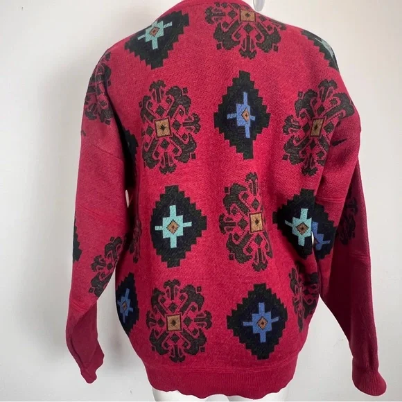 Hugo Boss southwestern sweater alpaca wool blend mens unisex oversized - Picture 2 of 8